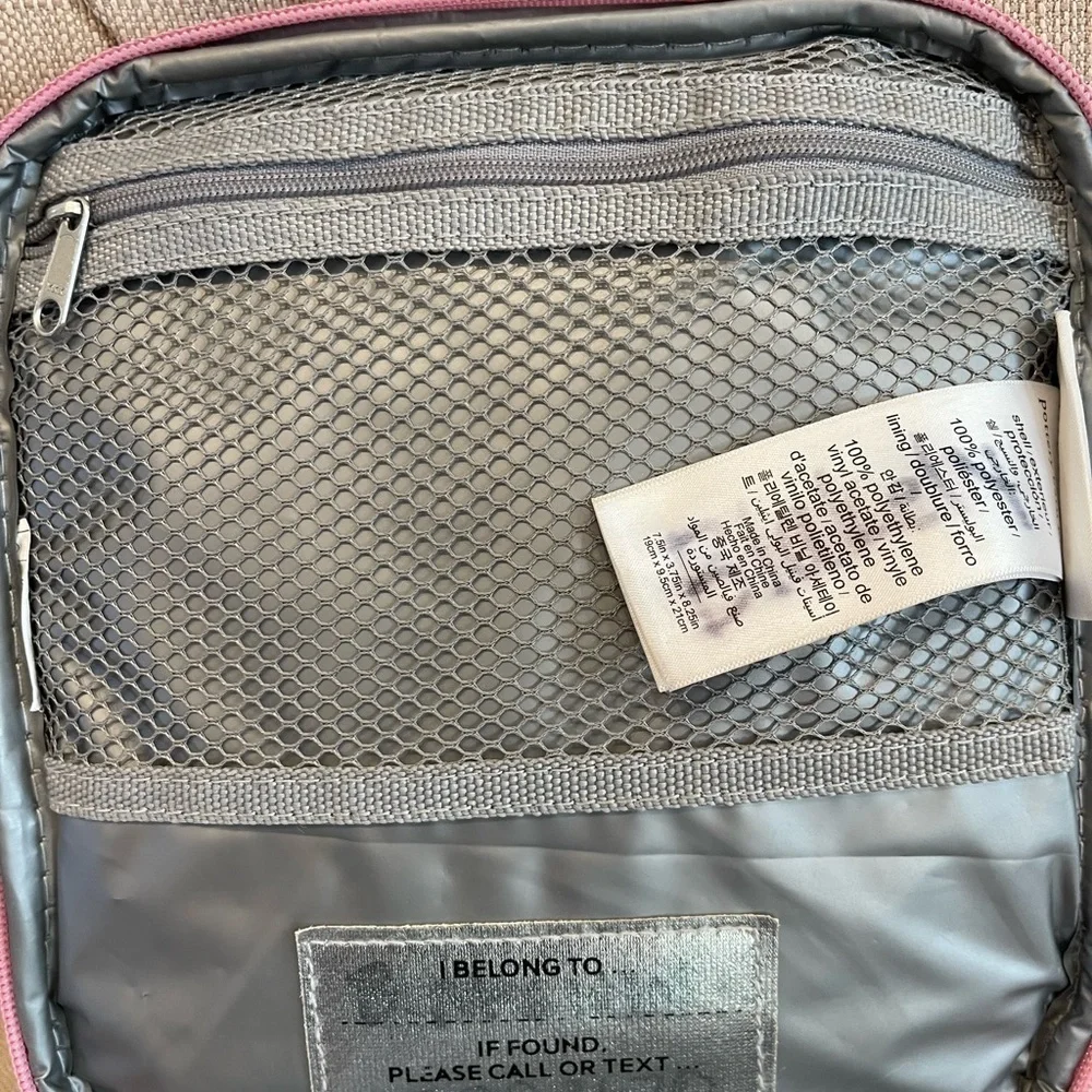 Mackenzie Pink Hearts Glitter Lunch Box